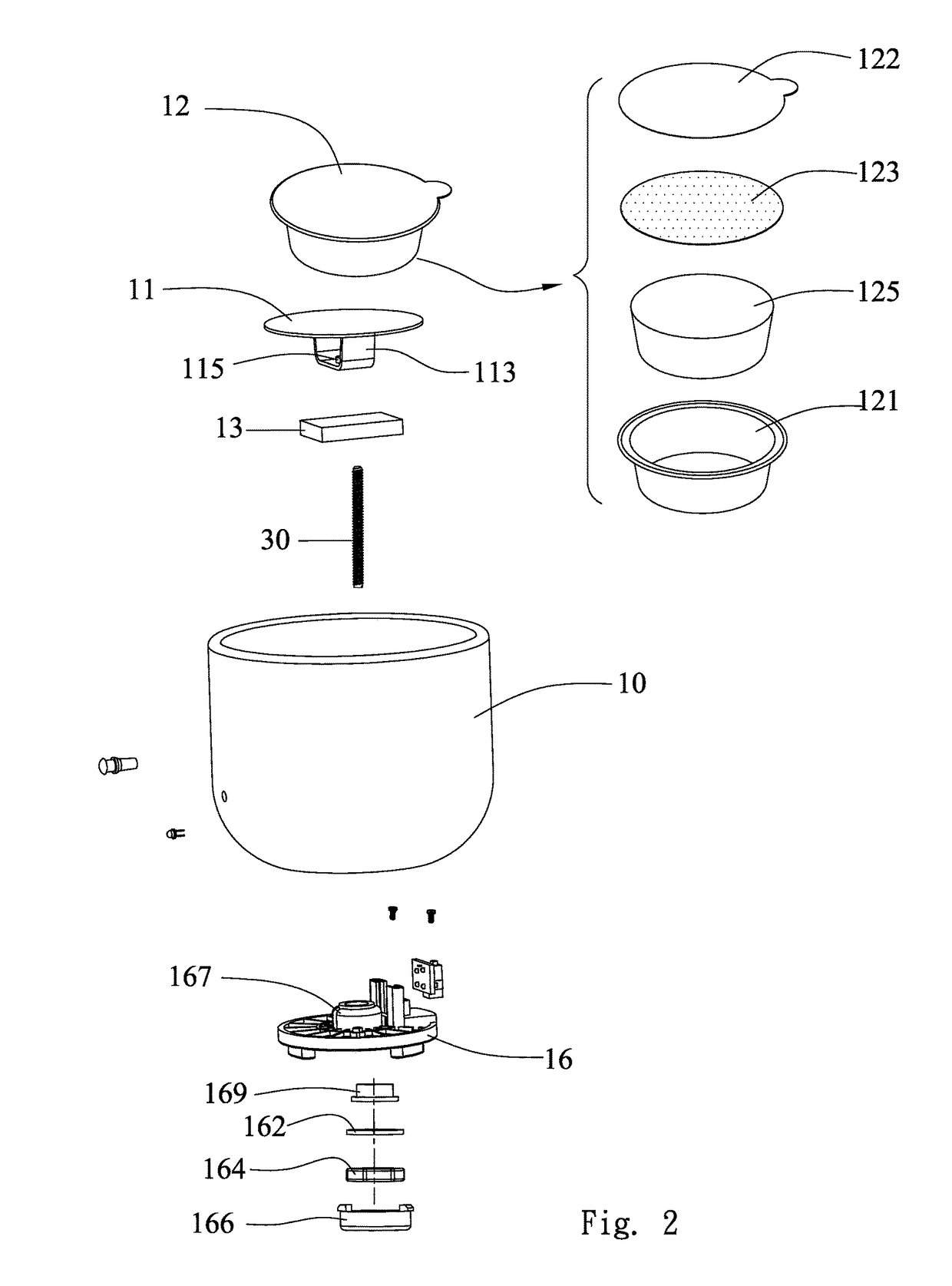 Aroma diffuser using an aroma capsule