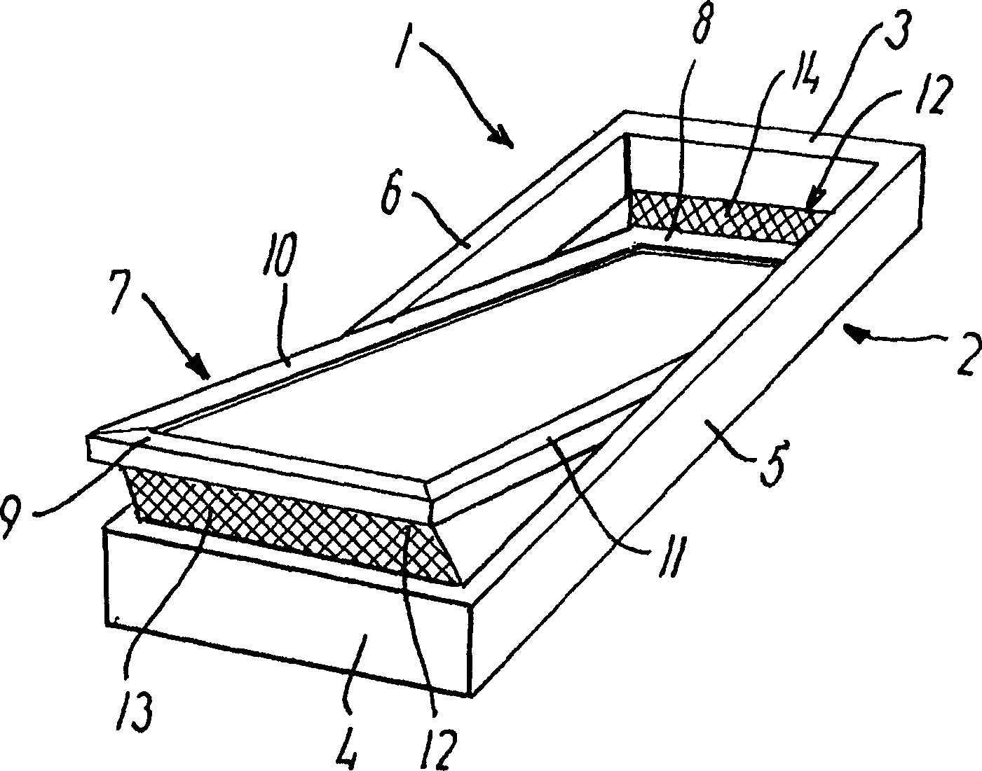 Window with screening arrangement