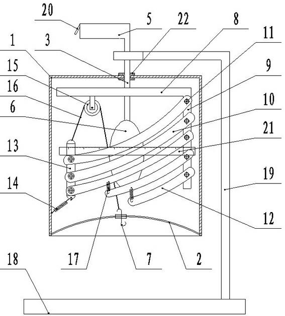 Human breathing demonstration instrument