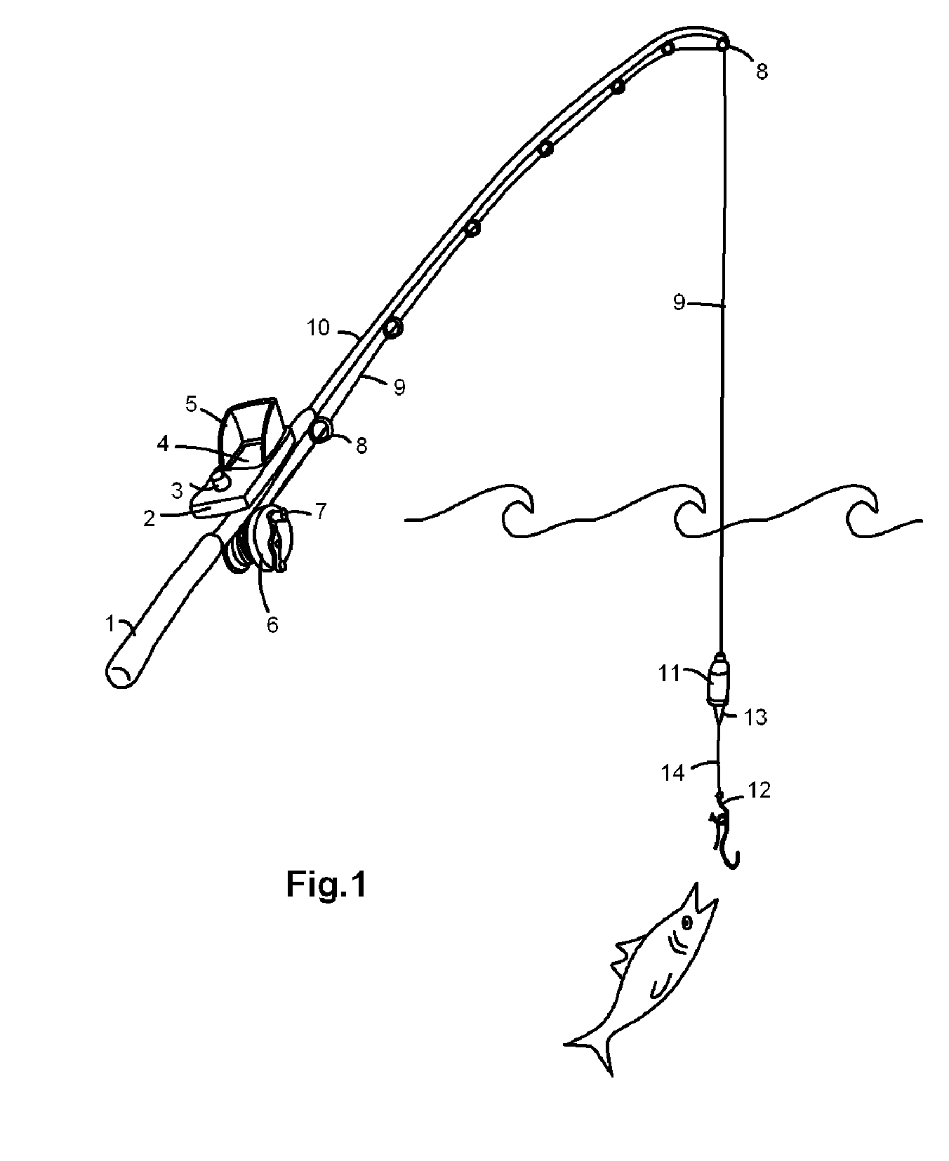 Video fishing rod with underwater observation gear