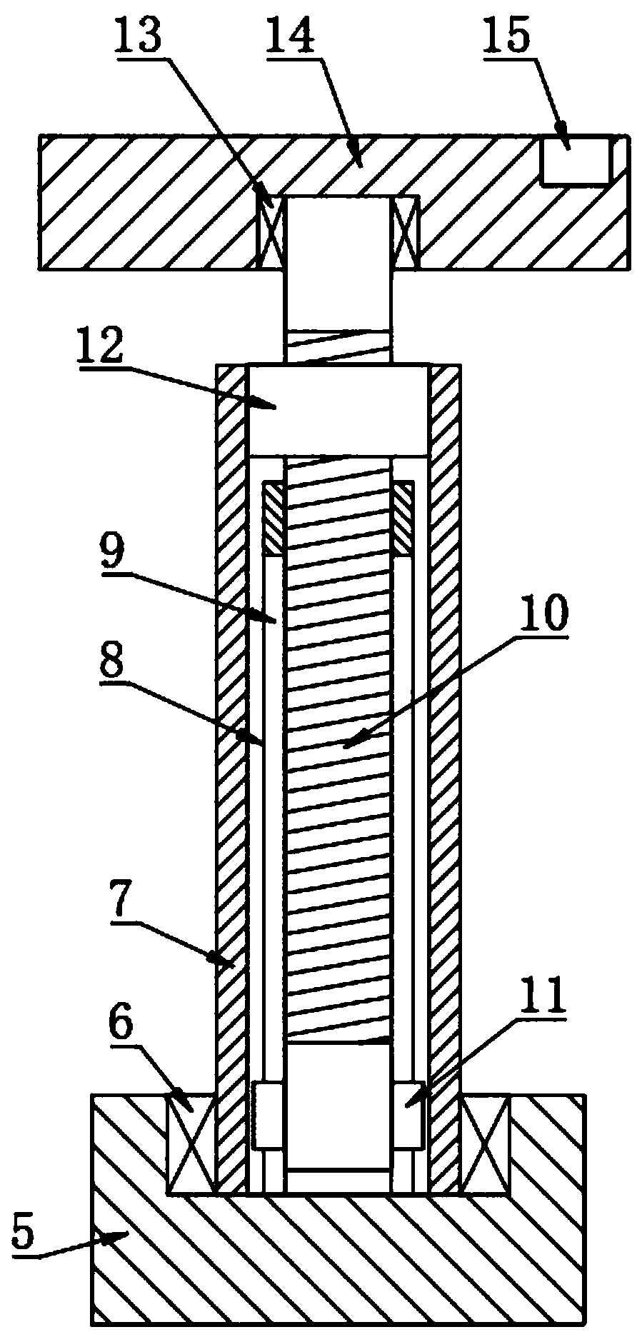 Lifting type measuring apparatus supporting tripod