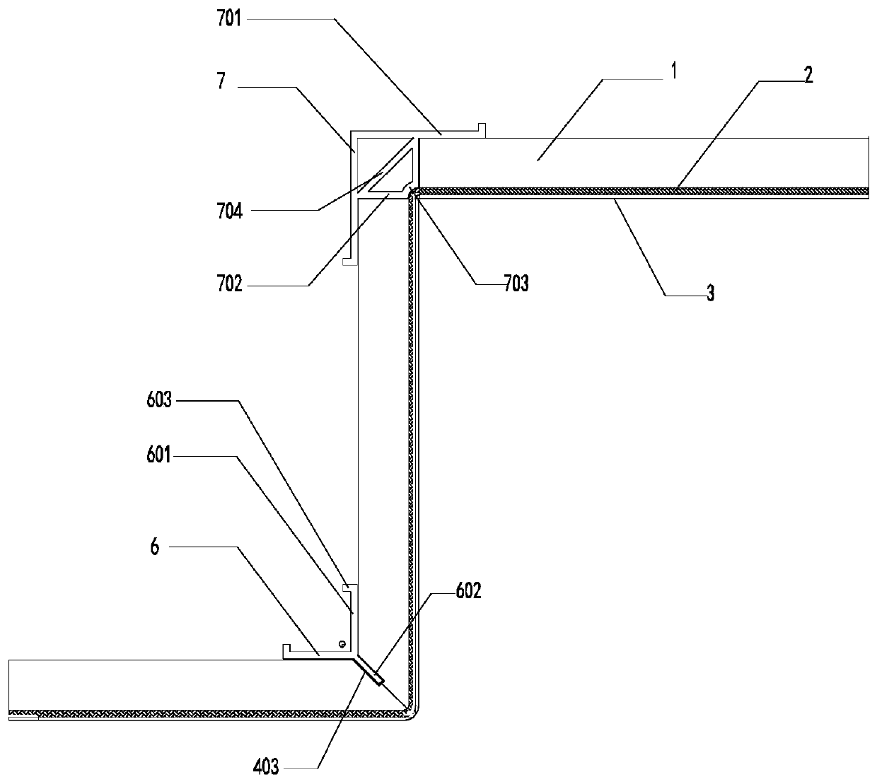 Angle-foldable PVC rigid-flexible composite board and preparation method thereof