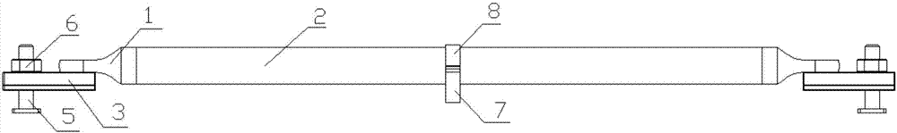 Rapid positioning and machining method for long stay bar lug sheet connector