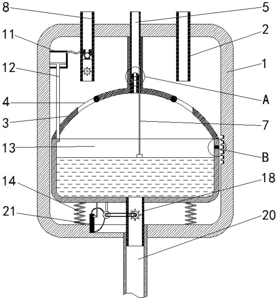 Cosmetic filling device capable of removing bubbles and suitable for different concentrations