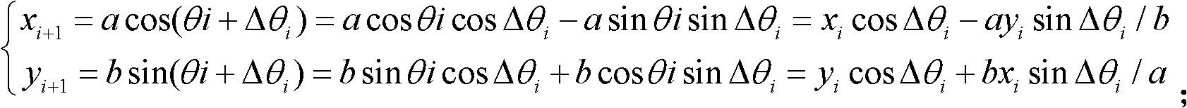 Elliptic arc interpolation method