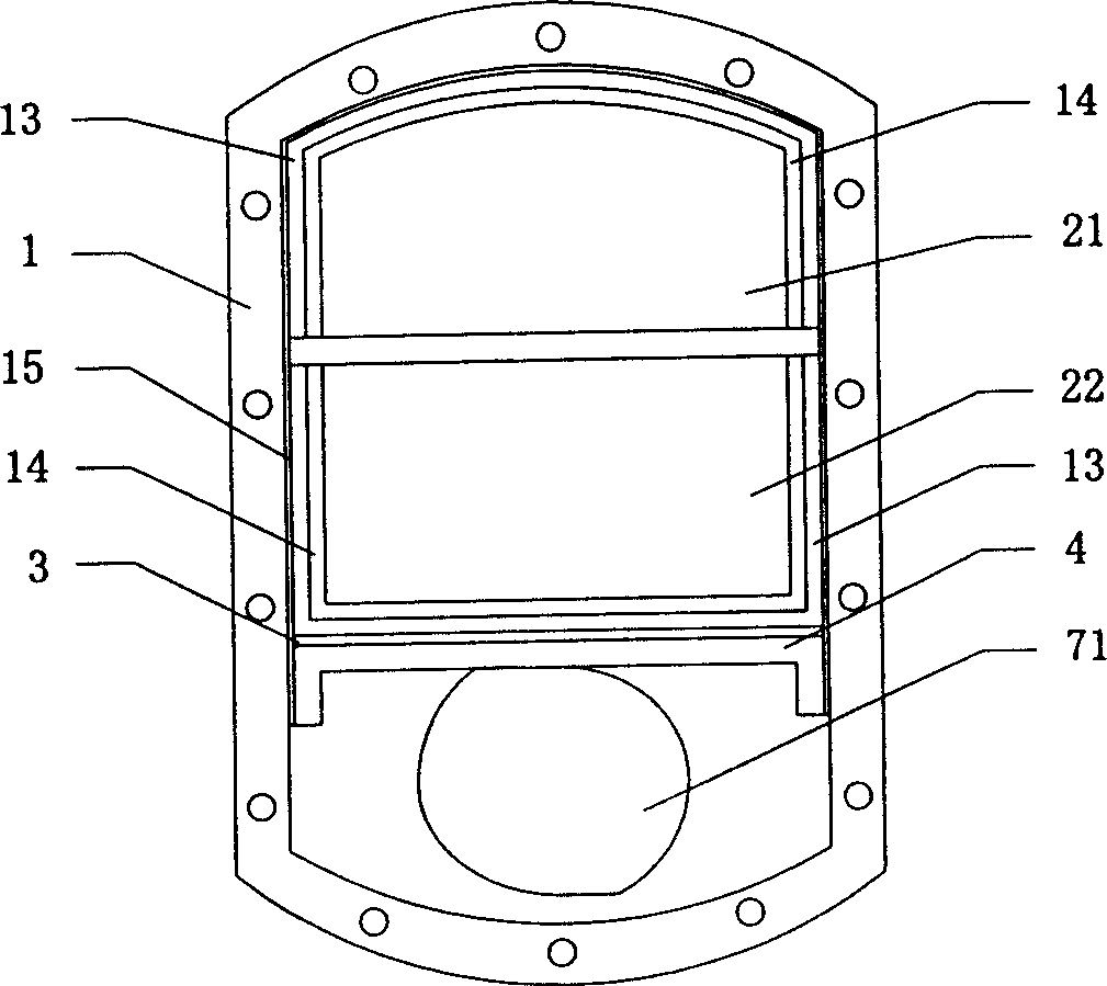 Longitudinal repulsion strong magnetic turn-over bed hinge