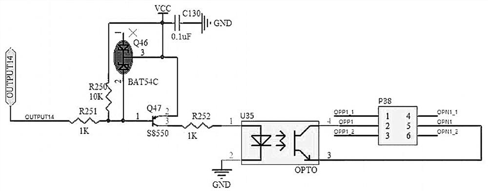 High-low voltage signal adjustable interface circuit applied to controller