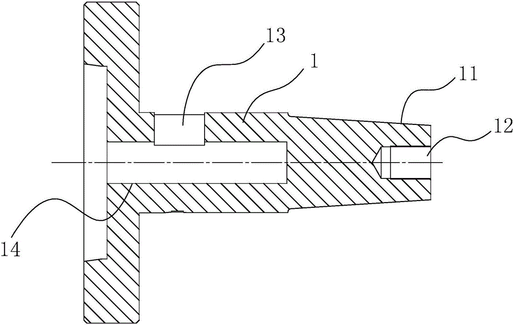 Outward expansion mandrel with multiple support parts