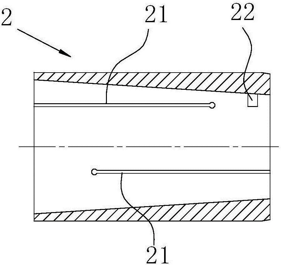 Outward expansion mandrel with multiple support parts