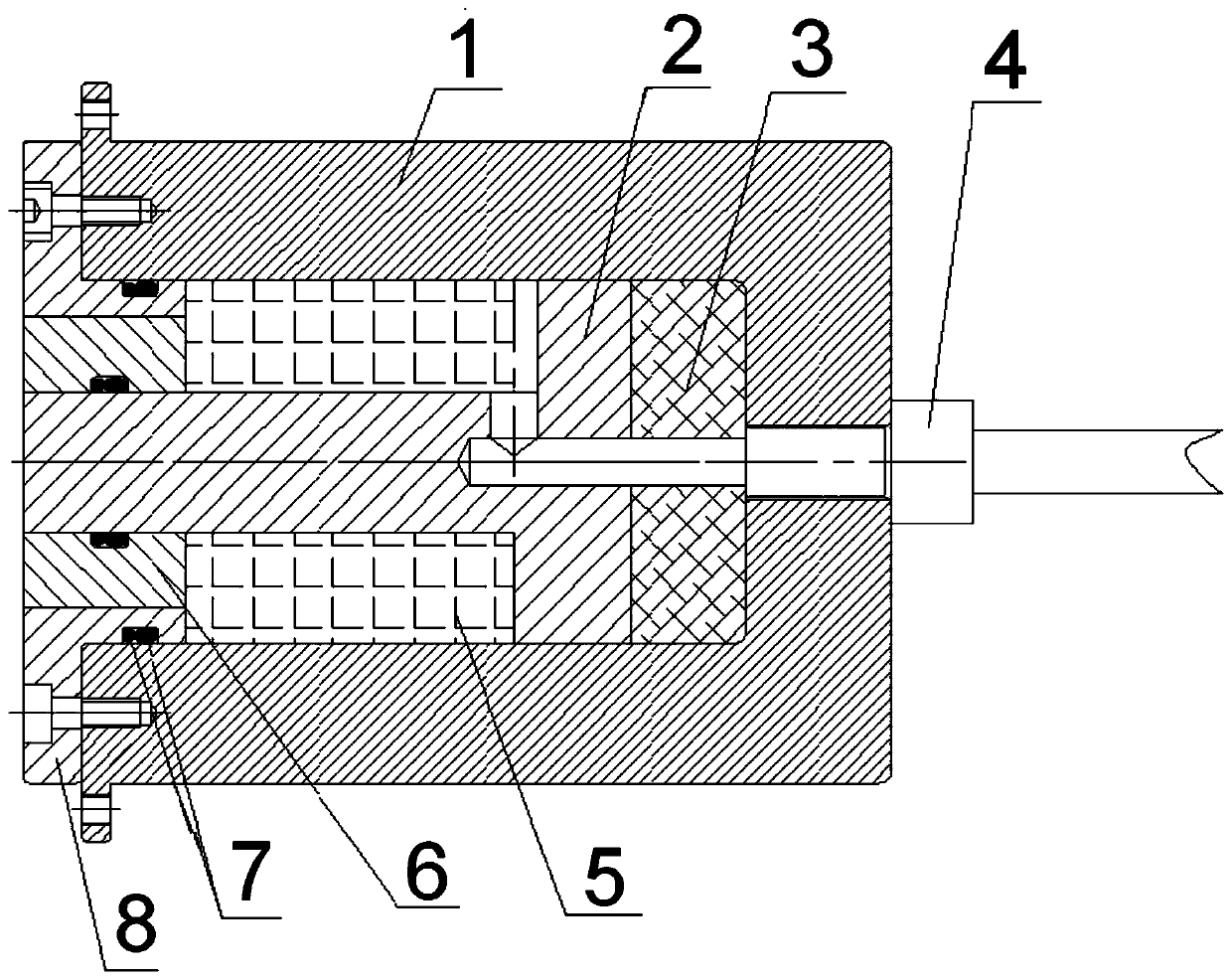 An electromagnet with adjustable suction