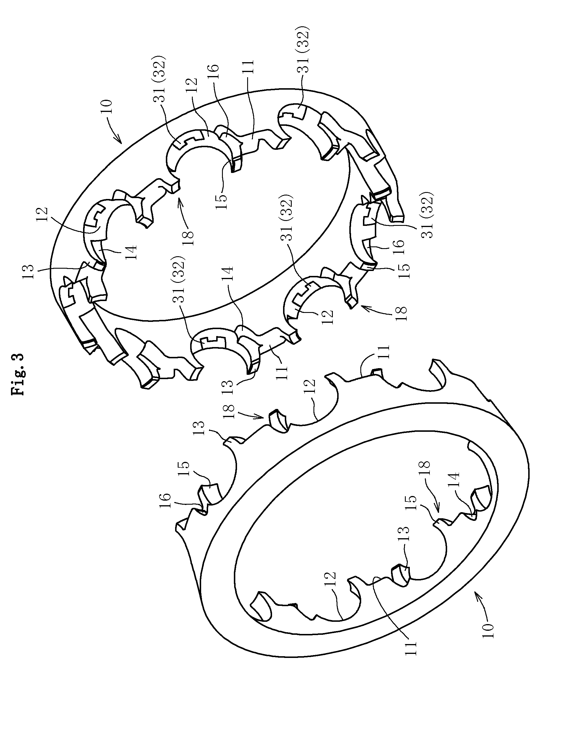 Retainer for ball bearing, and ball bearing