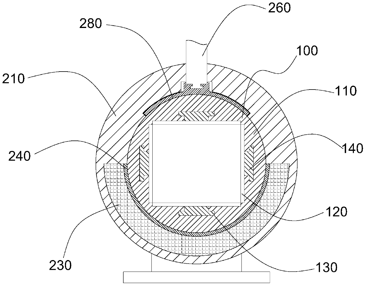 Convenient-to-adjust integrating column structure for projector