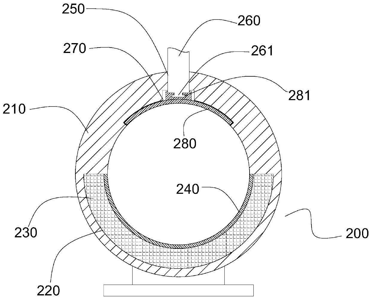 Convenient-to-adjust integrating column structure for projector