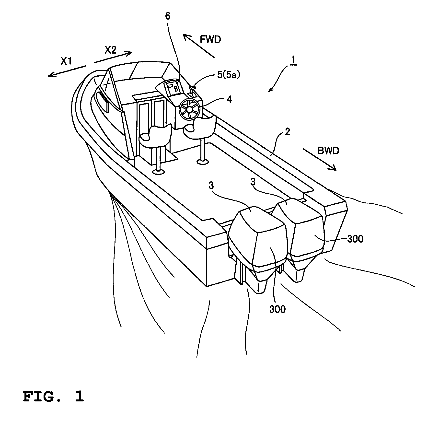 Propulsion system for boat