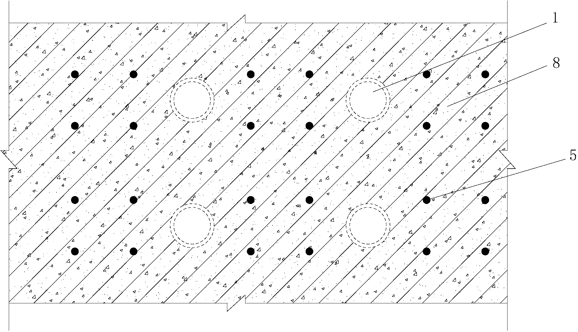 Prefabricated tube pile embankment structure and construction method thereof