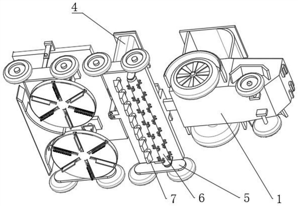 A soil-covering mechanical vehicle based on modern agriculture