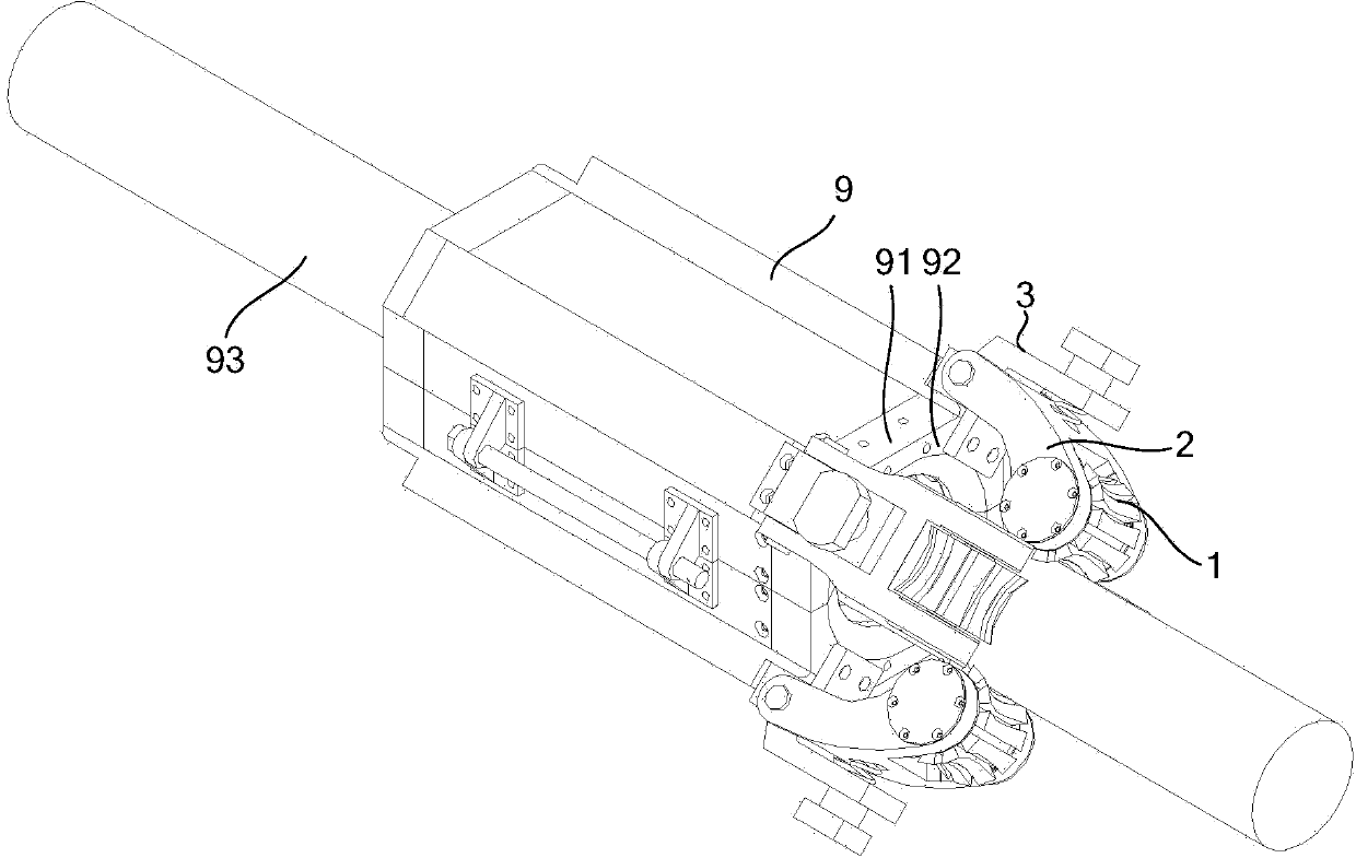 Mooring rope clearing device and pressure regulating mechanism thereof