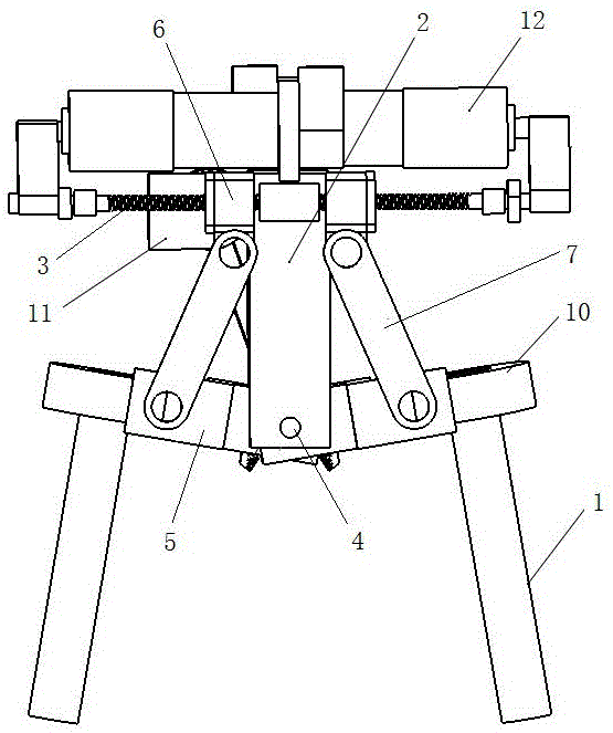 Upper body-halving walking device