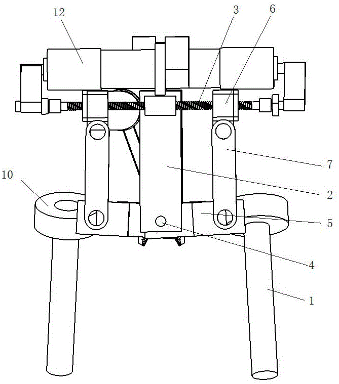 Upper body-halving walking device