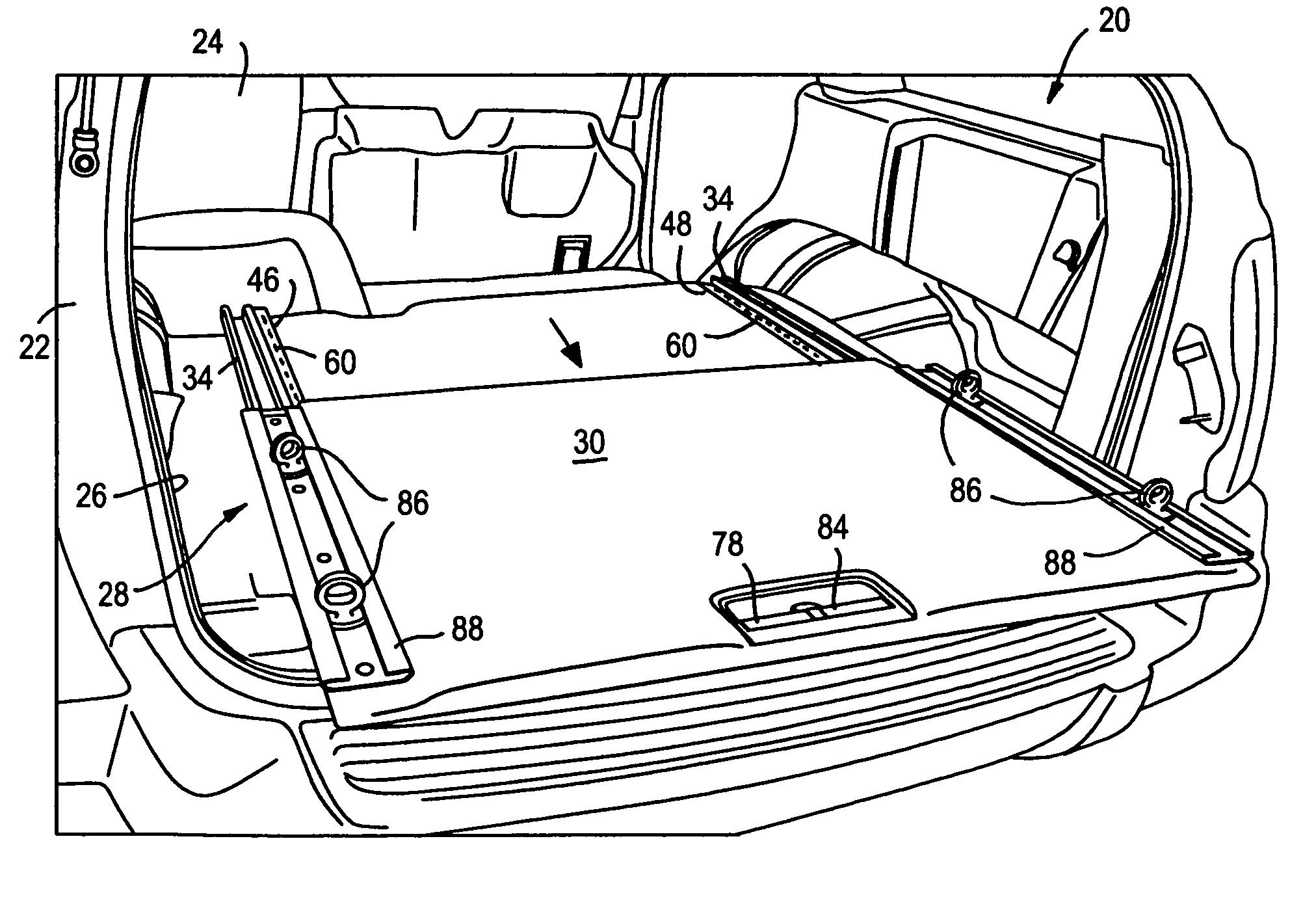 Slide out cargo floor