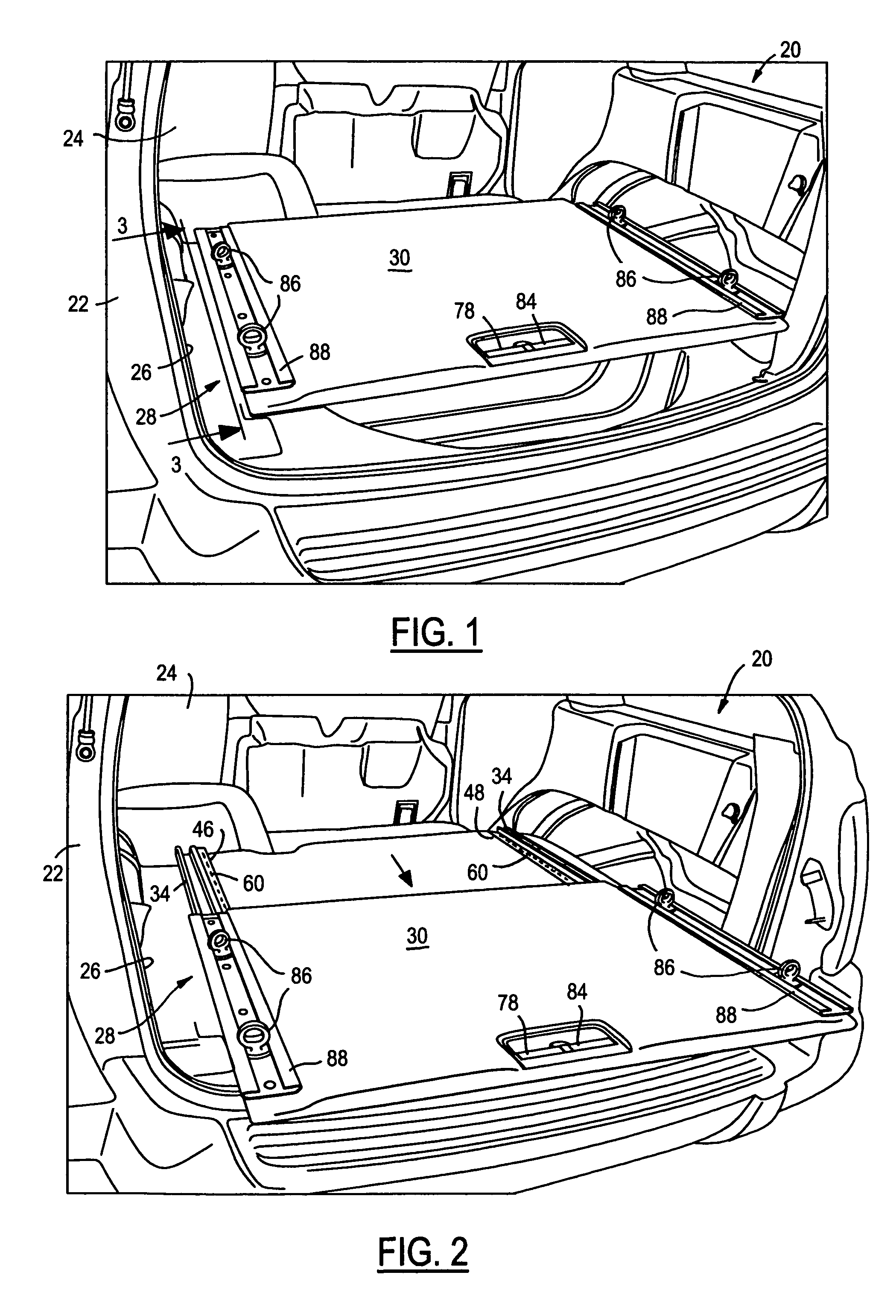 Slide out cargo floor