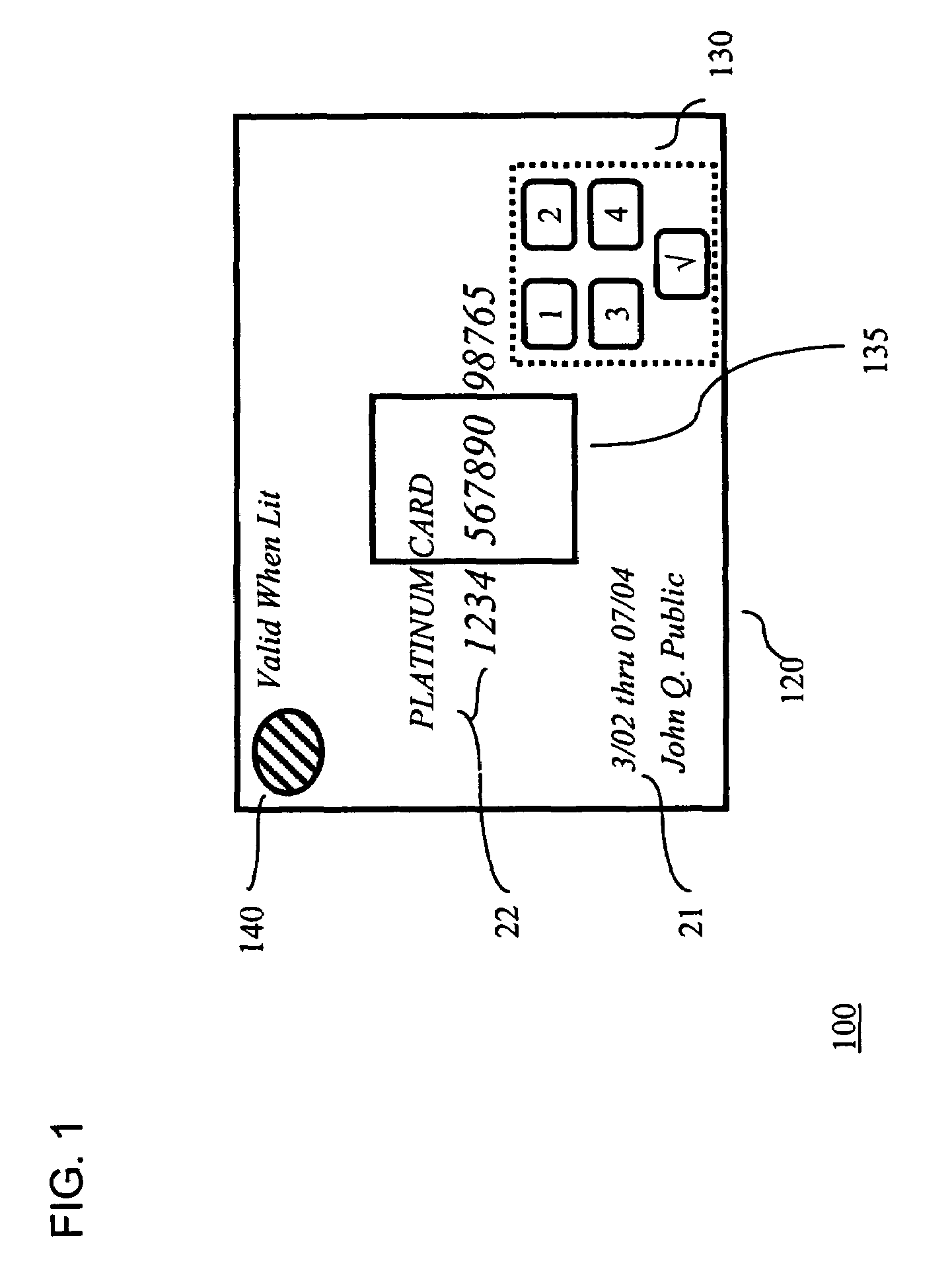 System for securing personal cards