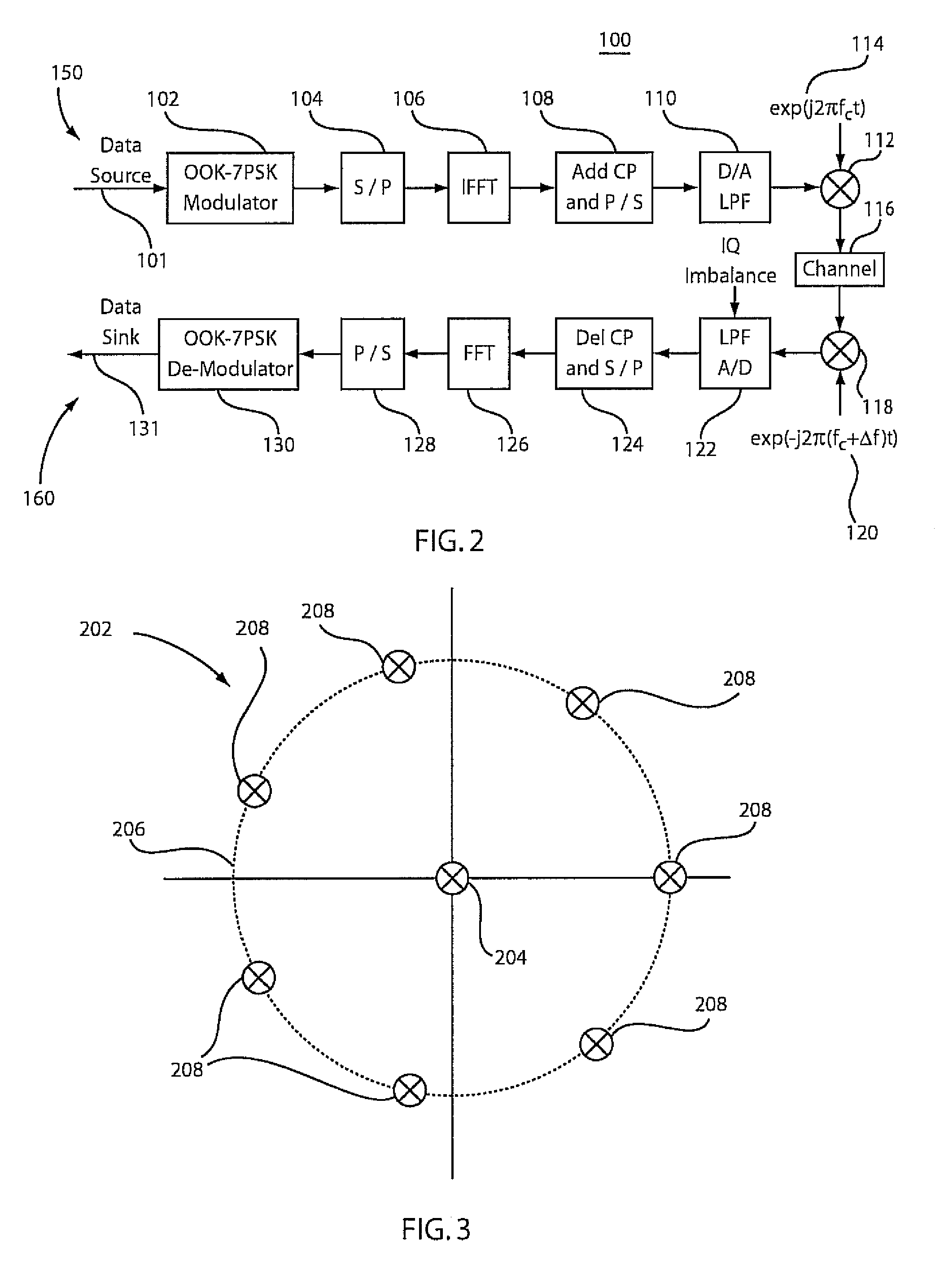 On-off keying - 7-phase shift keying modulation system and method for fiber communication