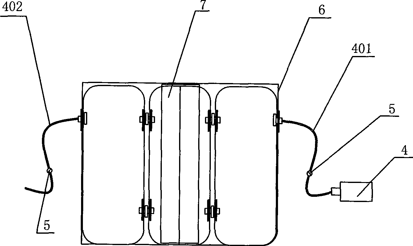 Flexible loading system for stope mine pressing three-dimensional physical simulation test stand