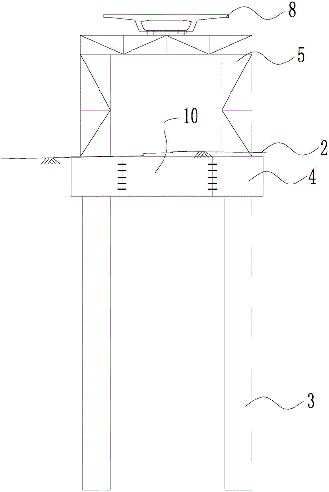 Novel pile foundation underpinning structure and method