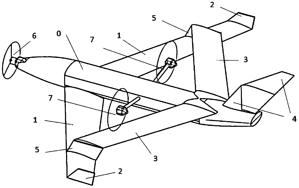 A tilt rotor aircraft structure