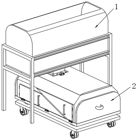 Collecting device of screening device for garbage disposal