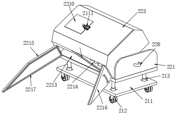 Collecting device of screening device for garbage disposal