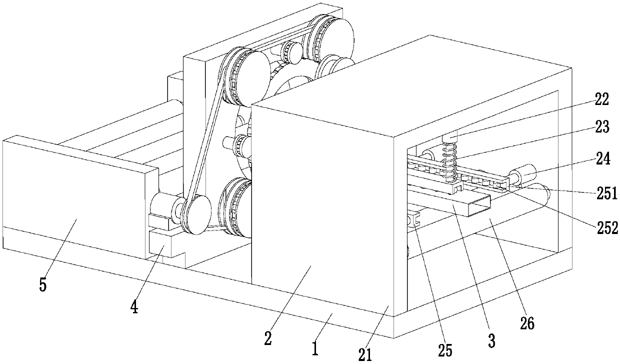 Square tube packing equipment