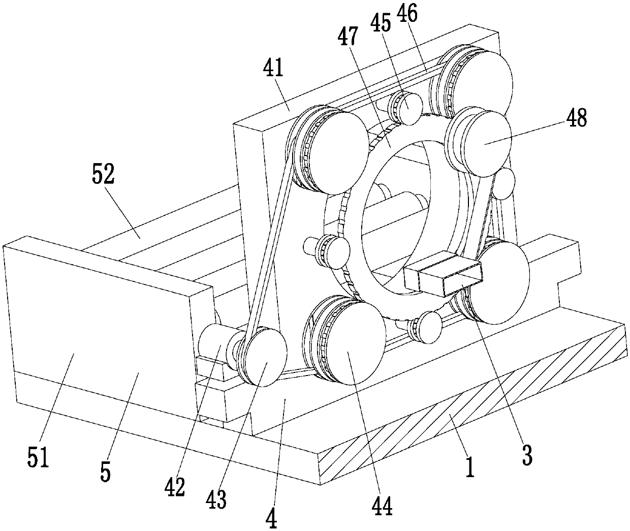 Square tube packing equipment