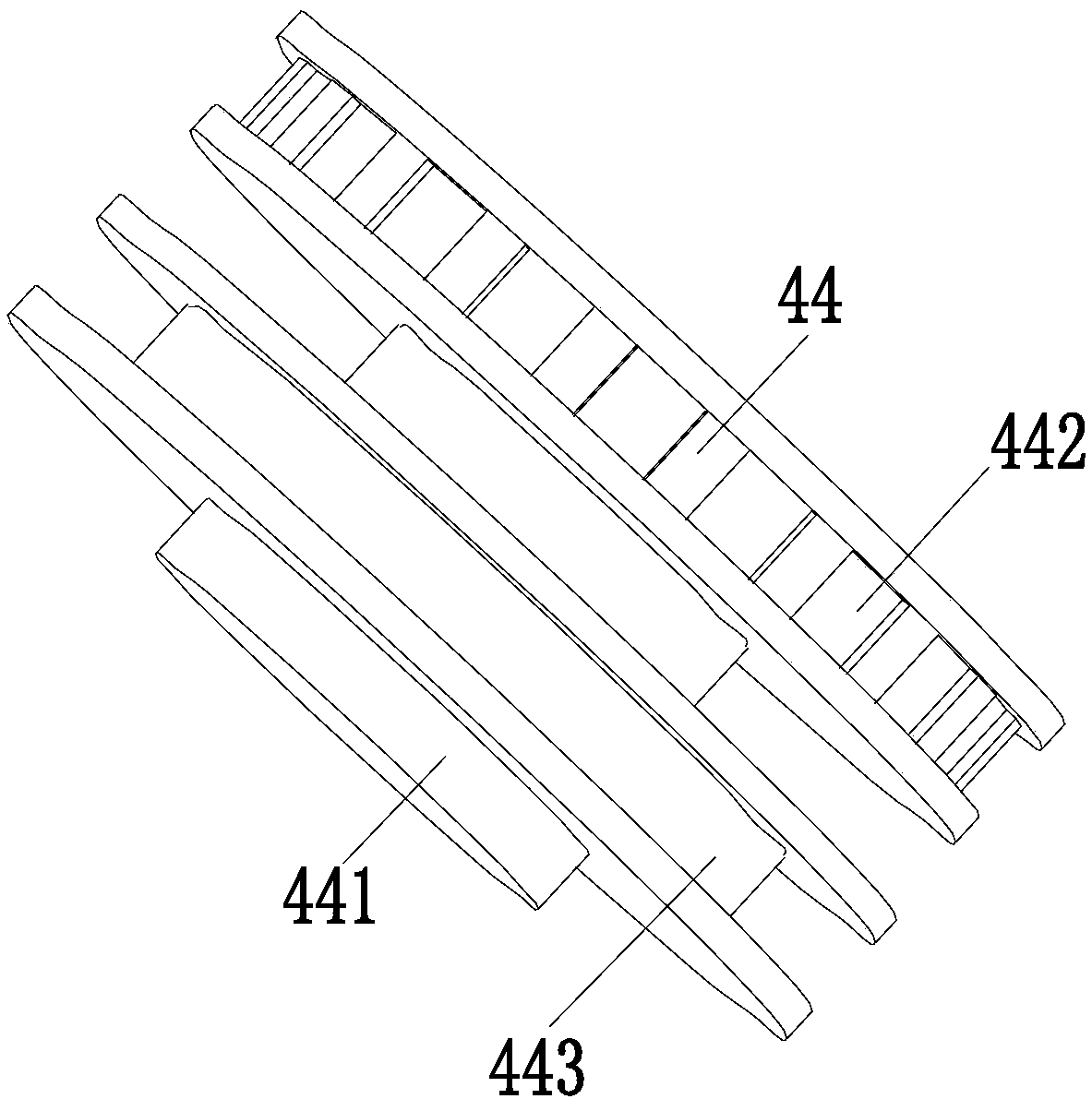 Square tube packing equipment