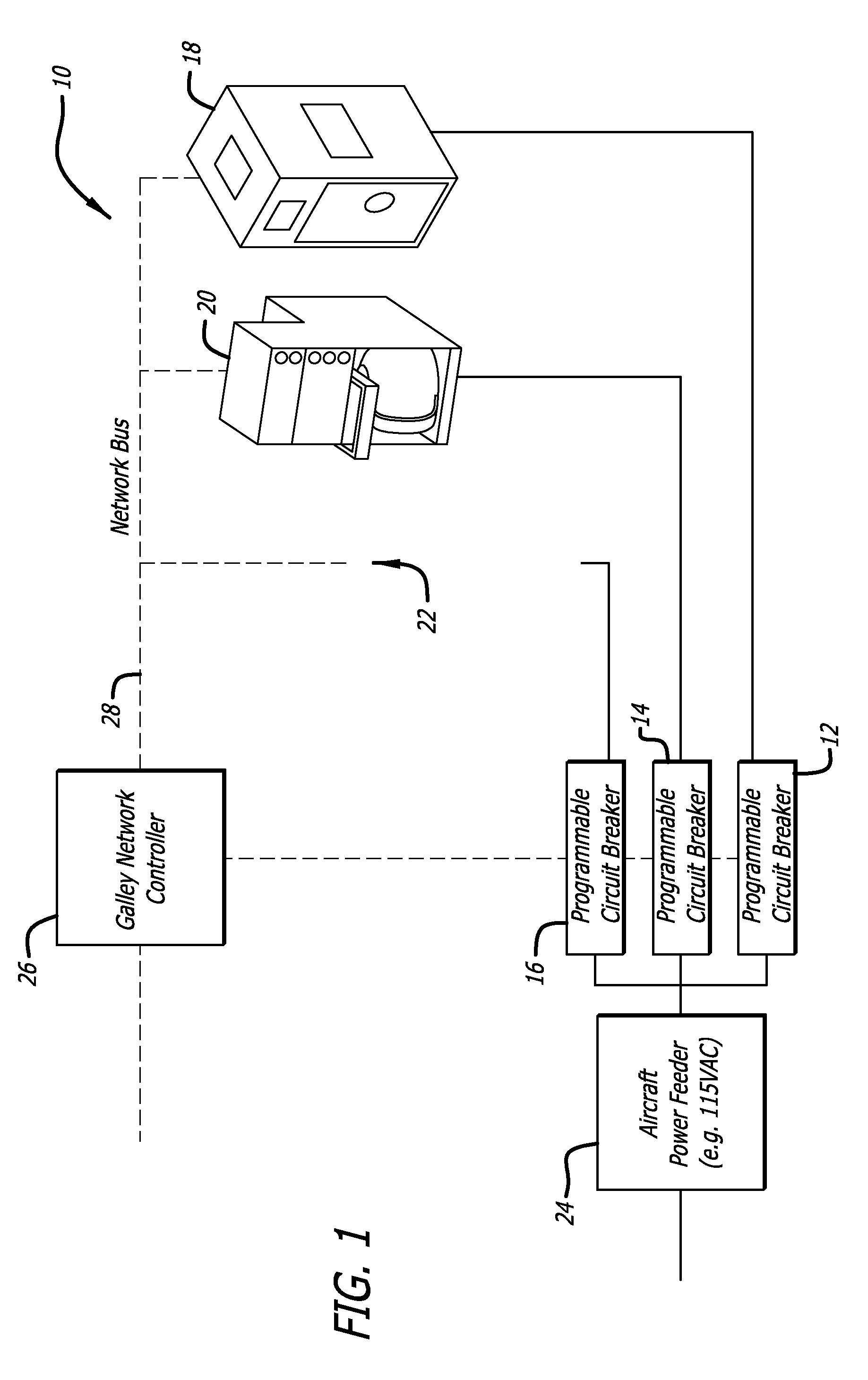 Adaptive power management system for aircraft galleys