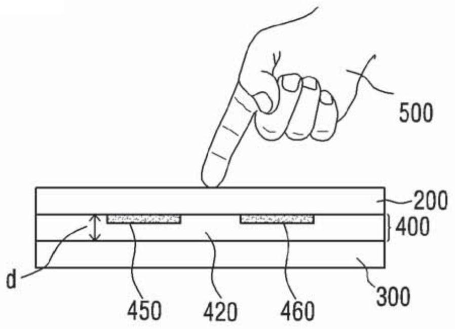 Touch input device for detecting touch pressure