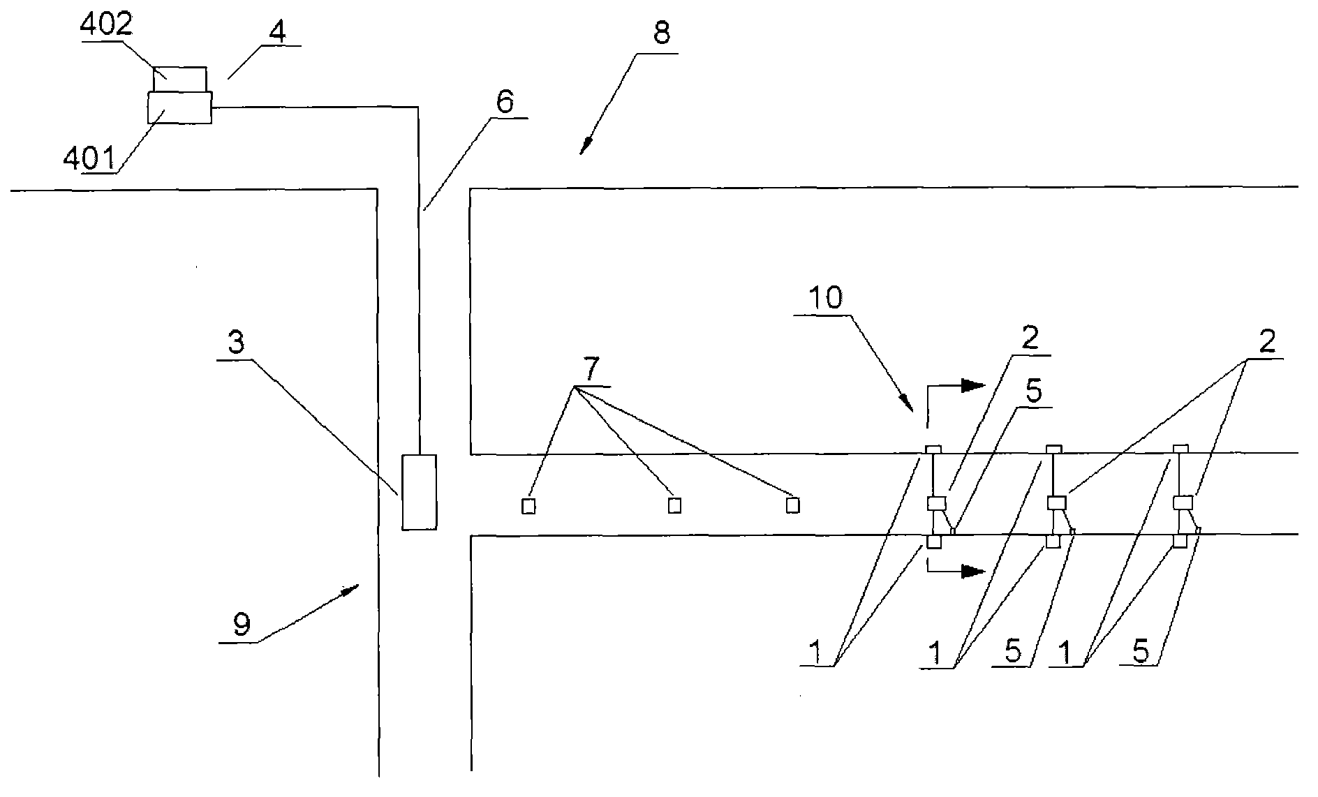 Monitoring system and early warning method for rock burst multi-parameter process