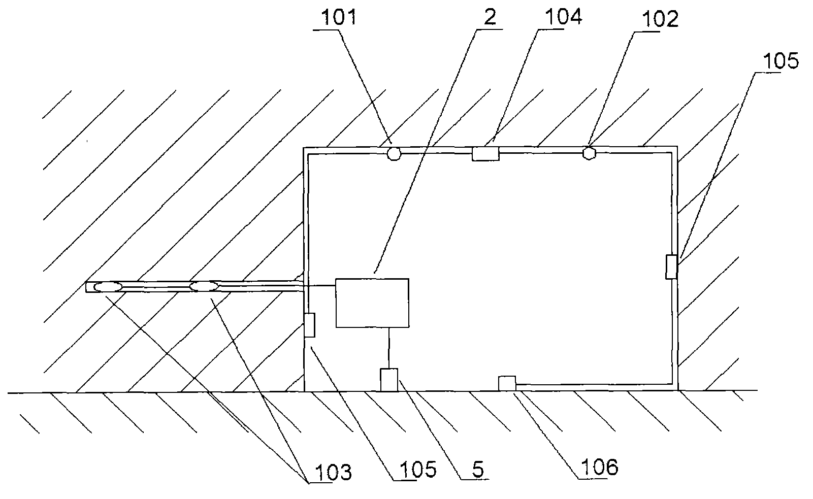 Monitoring system and early warning method for rock burst multi-parameter process