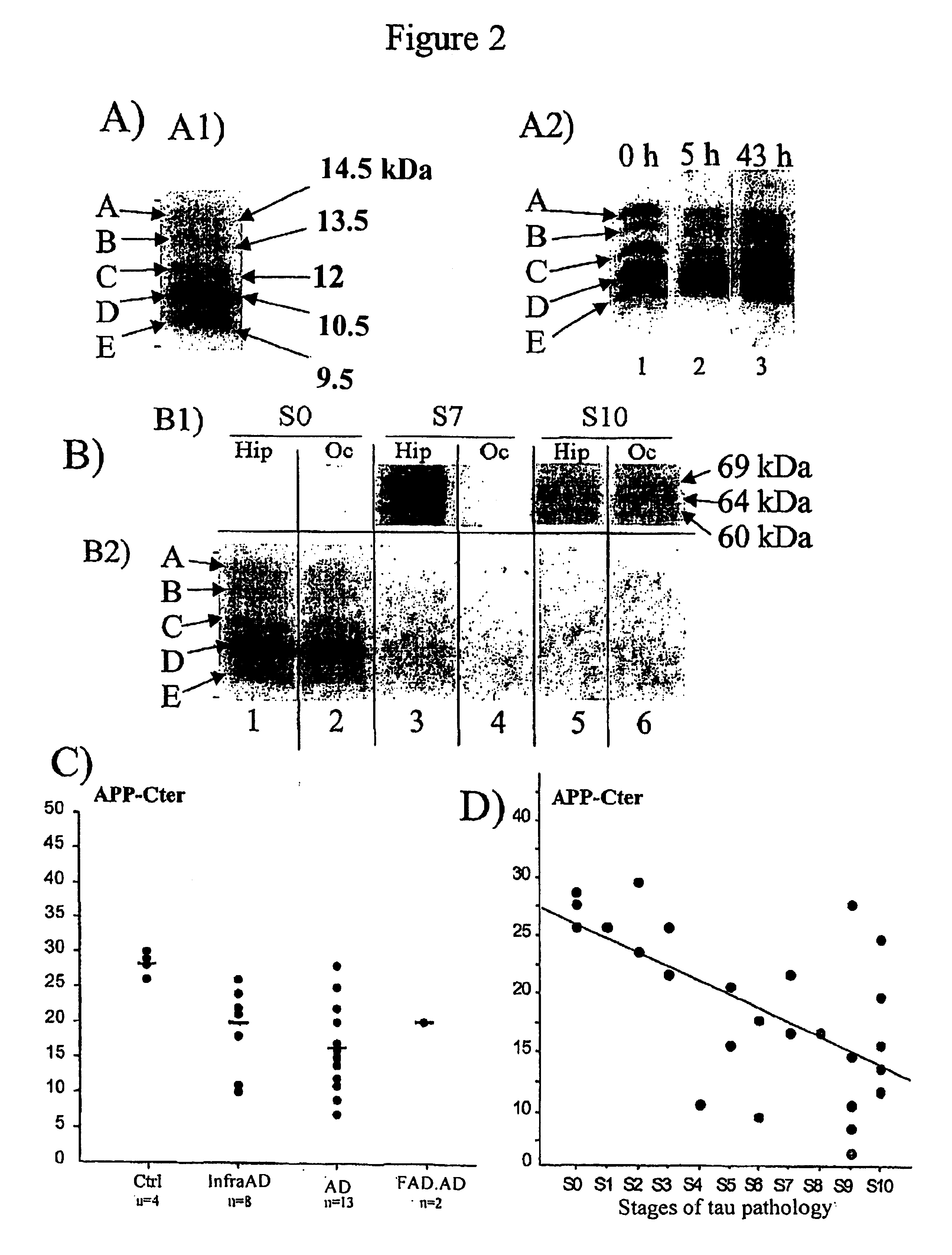 Means for detecting pathological transformation of the app protein and their uses