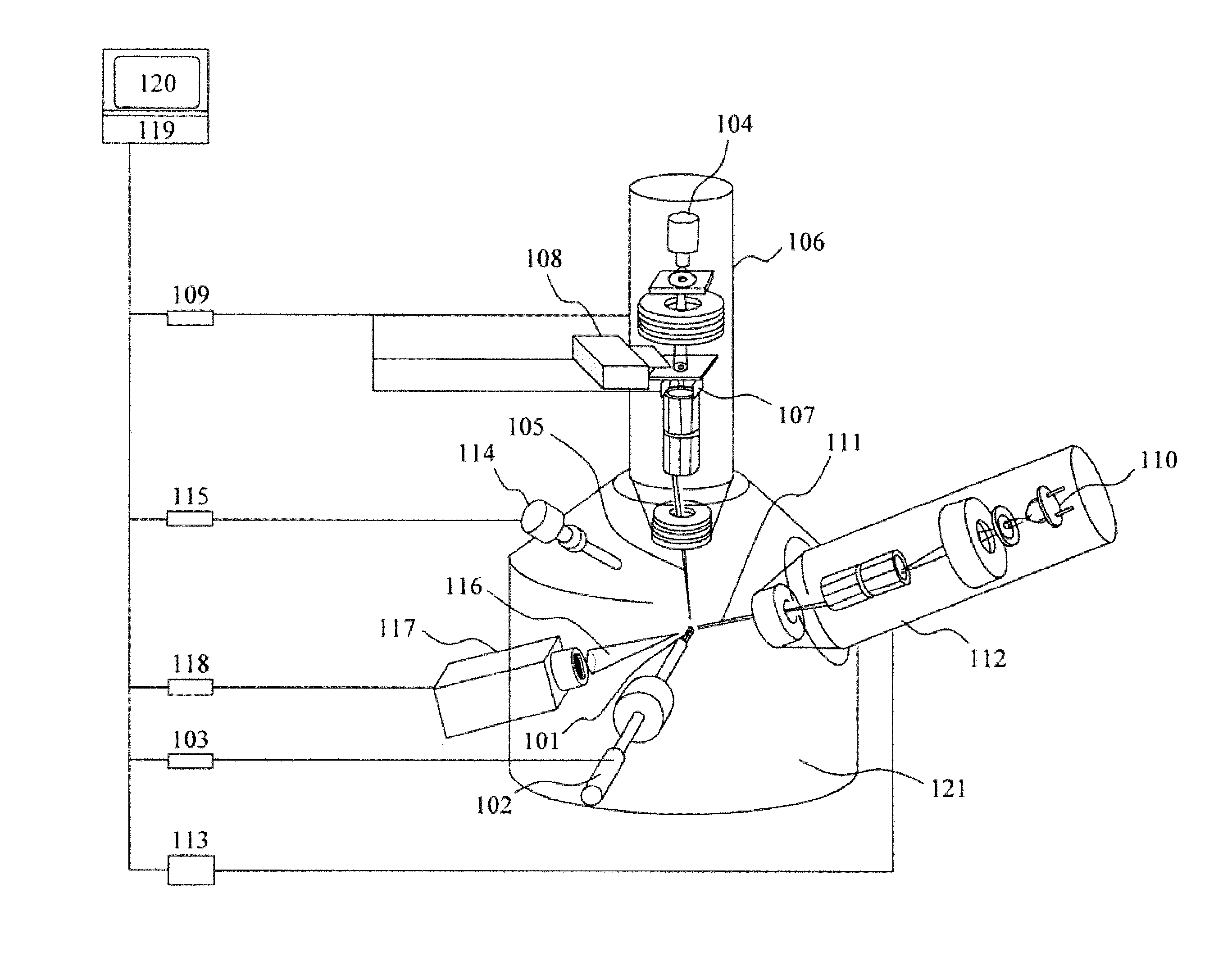 Charged particle beam device and method of manufacture of sample