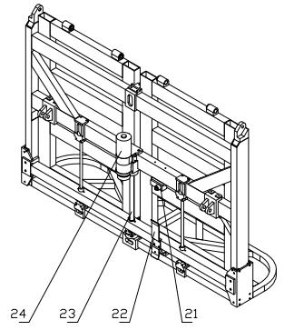 Leg rehabilitation mechanism of nursing wheelchair bed