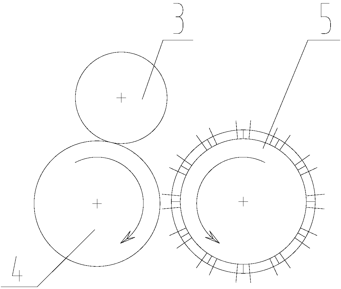 Processing method of glass fiber short-cutting needled felt