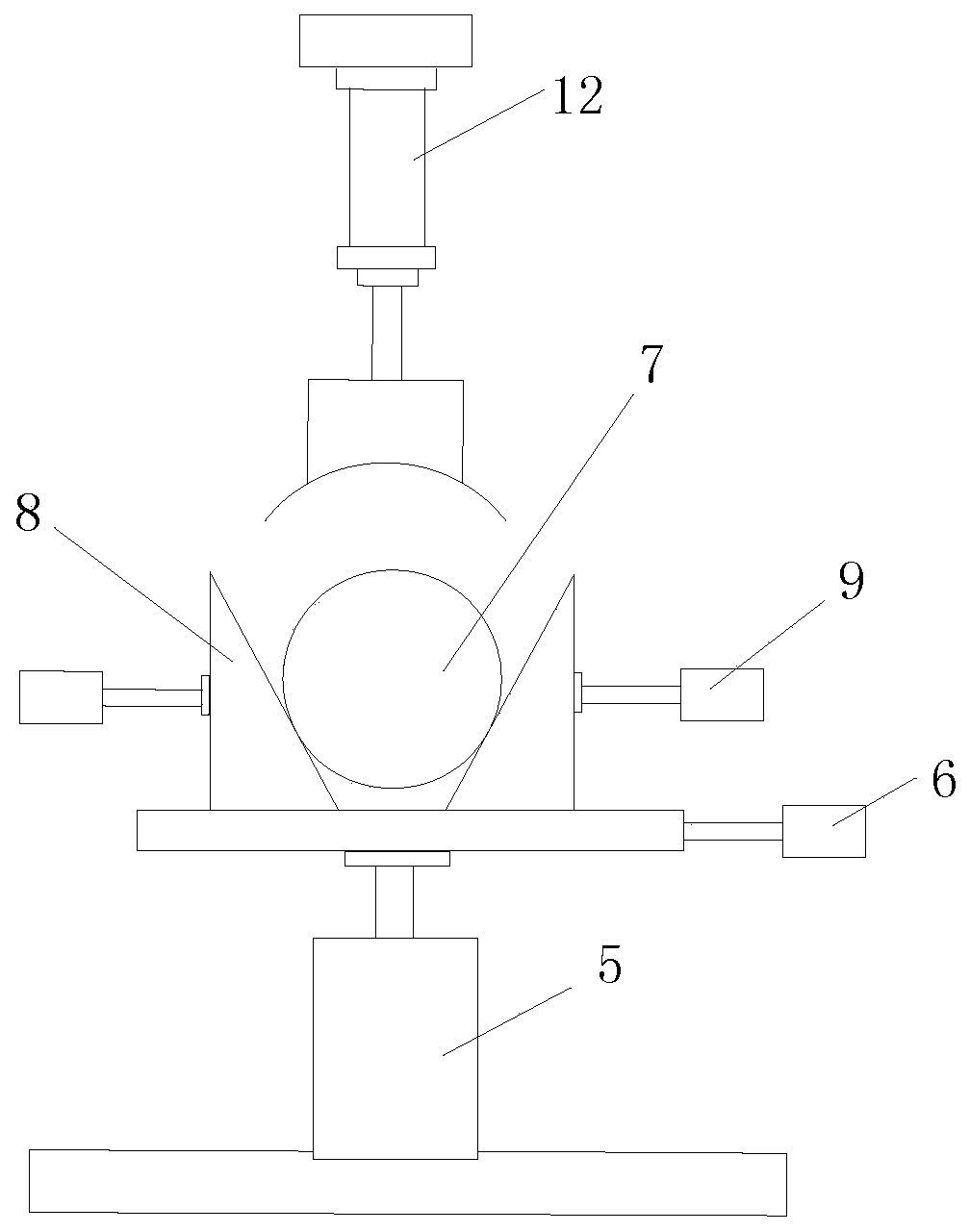 A single crystal silicon rod cutting machine