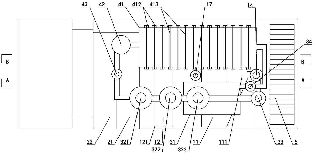 Novel efficient air-flowing type floor cleaning vehicle