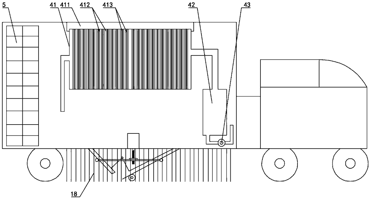 Novel efficient air-flowing type floor cleaning vehicle