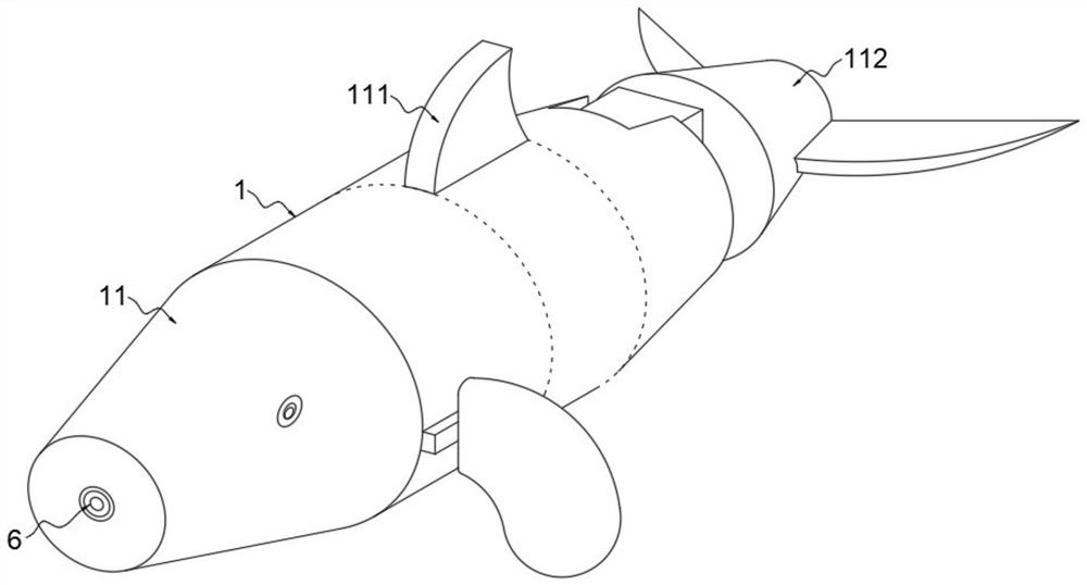 Bionic robotic fish for monitoring corrosion condition of underwater pile foundation of offshore wind plant