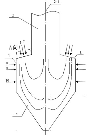 Double-cyclone cylinder burner W-shaped flame boiler capable of stably burning pulverized coal