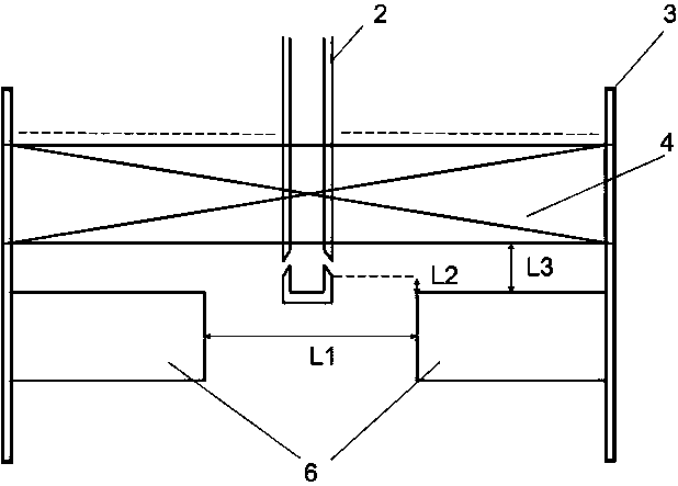 Slab continuous casting crystallizer flow field control method