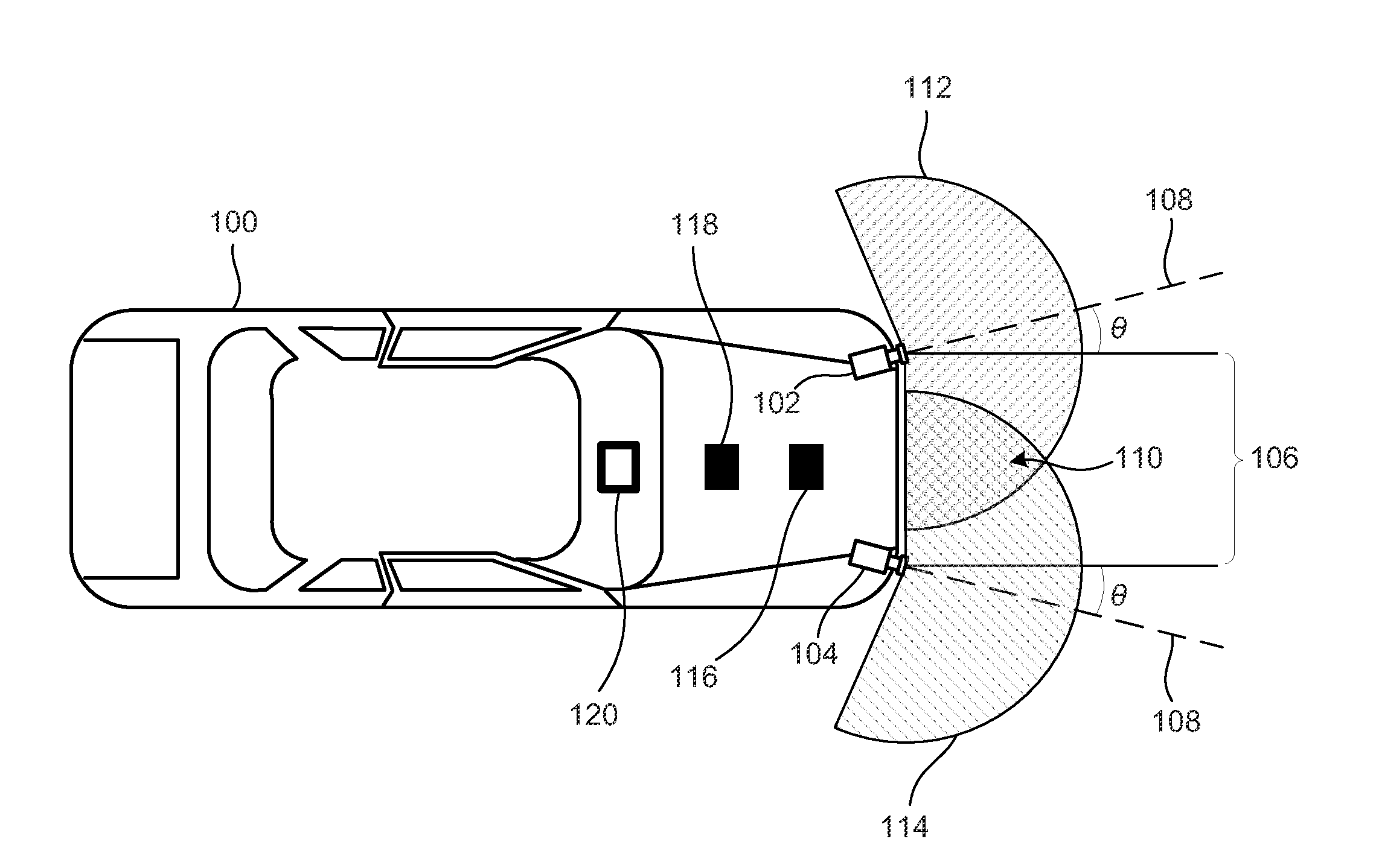 Enhanced front curb viewing system